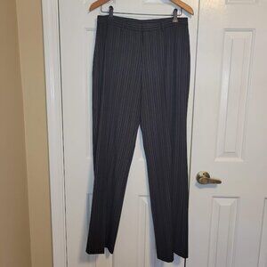 Nine West Cyndi Black Pinstripe Dress Pants Size 8 Straight Leg
